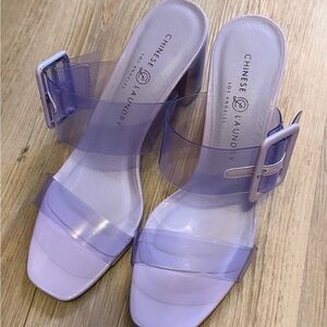 Chinese Laundry Lavender Heeled Sandals